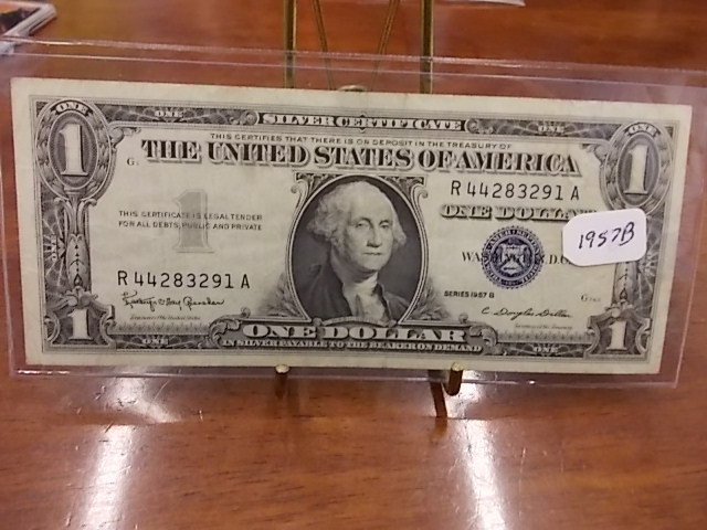 US $1 Silver Certificate 1957 B Series