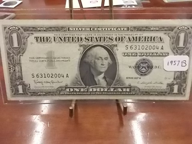 US $1 Silver Certificate 1957 B Series