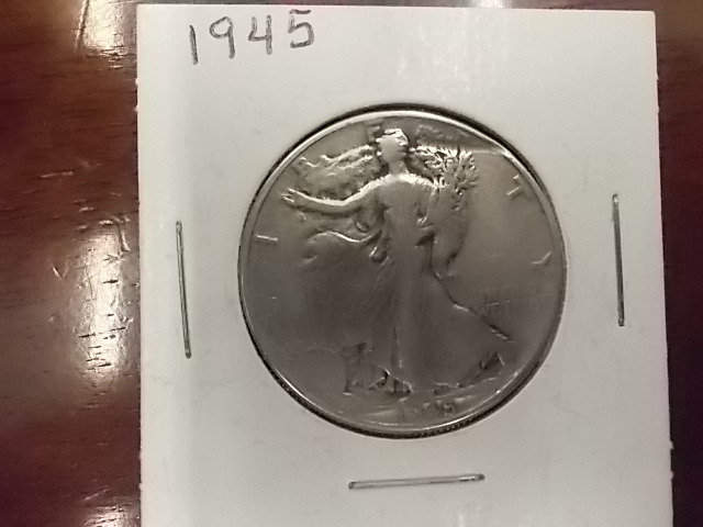 1945 Walking Liberty Half