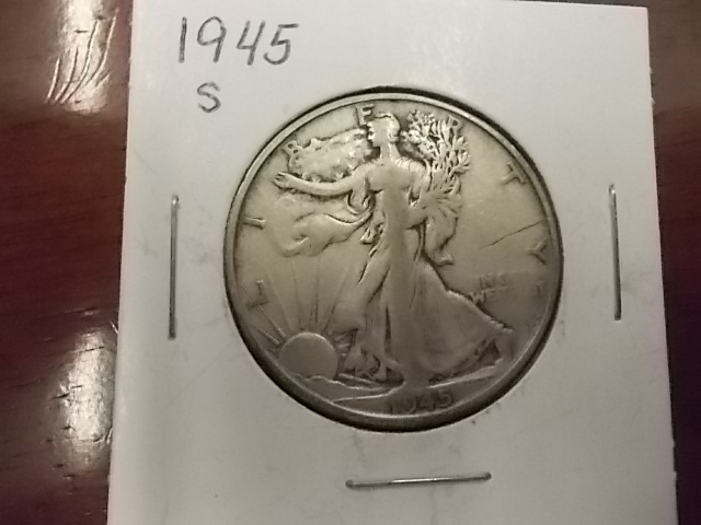 1945 S Walking Liberty Half