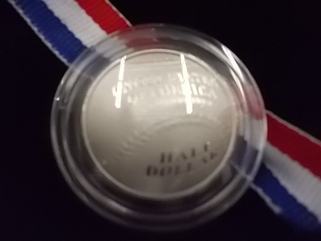 2014 National Baseball Hall Of Fame Proof Half Dollar With COA