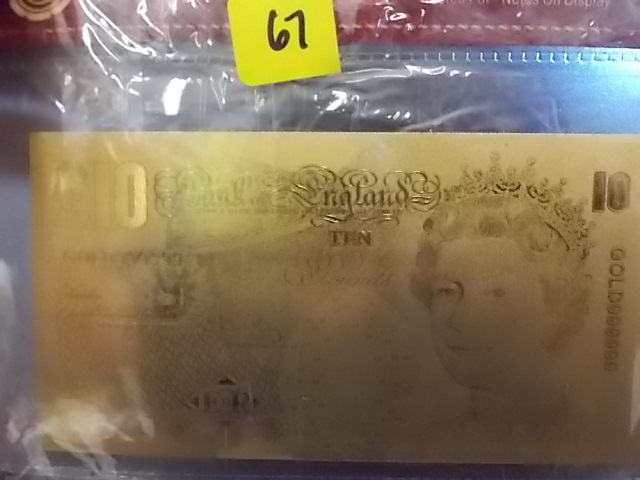 24K Bank Note With COA