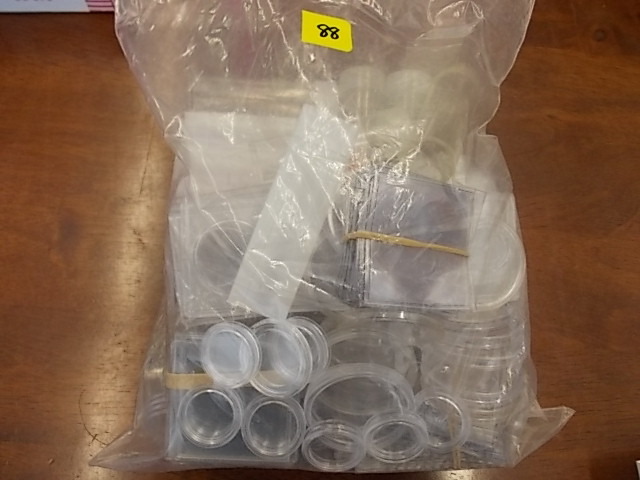 Large Bag Lot Of Coin Holders  Popular Sizes