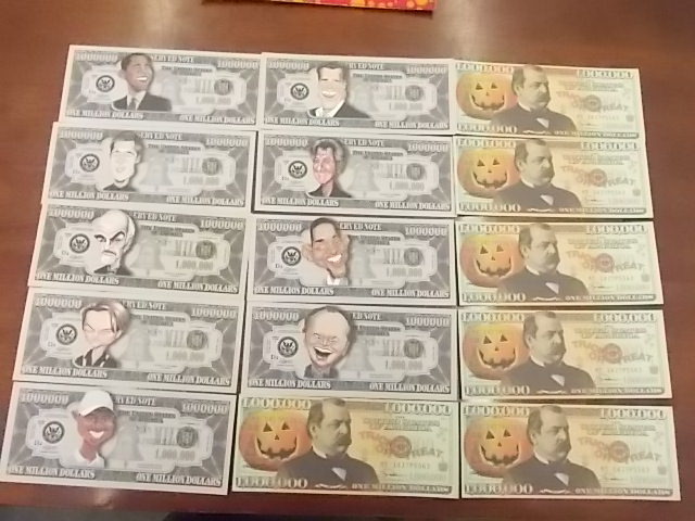 15 Novelty $1,000,000 Bills Featuring Celebrities Portraits