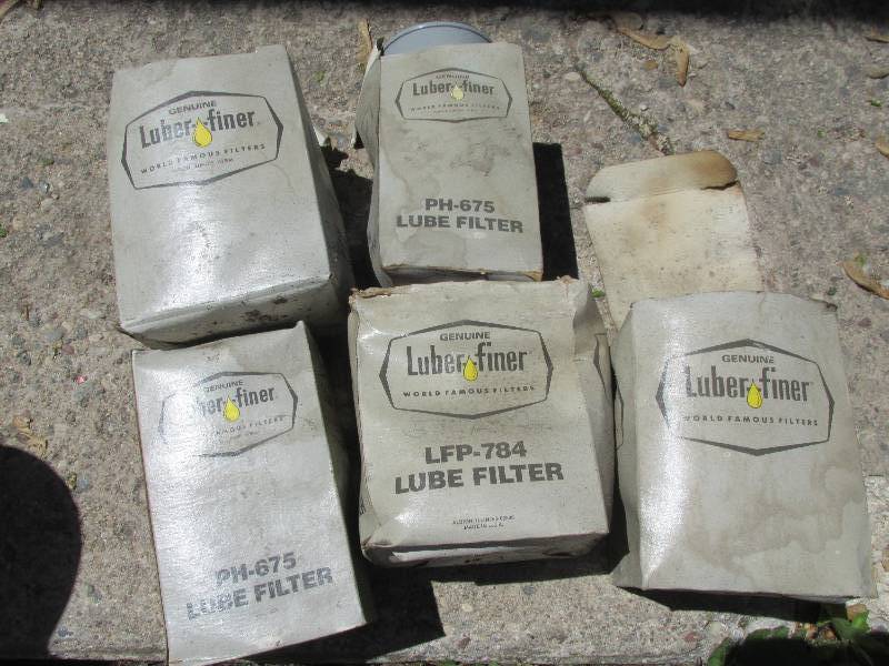 Lot of oil filters, Luber Finer, LF...