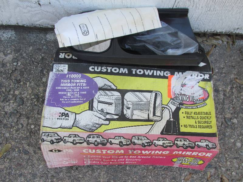 Custom towing mirror, new fits Chev...