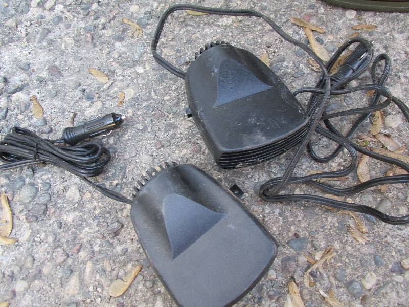 2 lighter plug powered dash fans  ...
