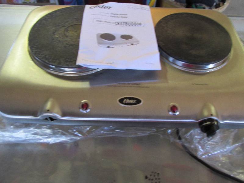 Oster double burner warmer one knob...