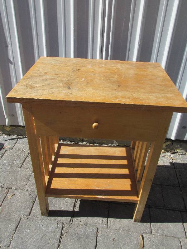End table or bedside stand, 21 x 16...