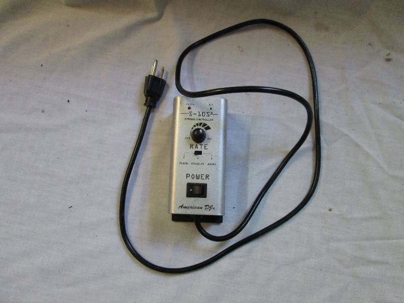 lot 2 image: American DJ S-10S strobe controller...