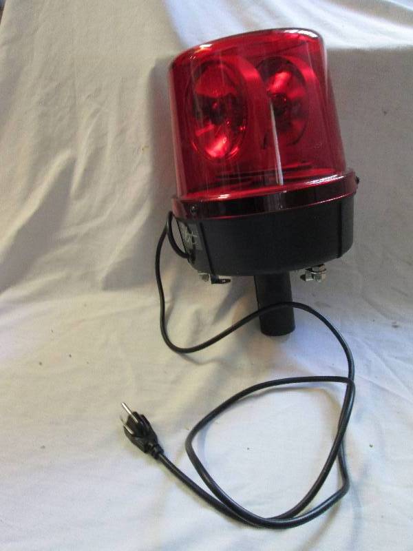 lot 3 image: mbt red rotating strobe light ...