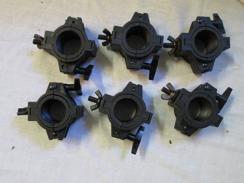 lot 20 image: lot of 6 light stand clamps ...