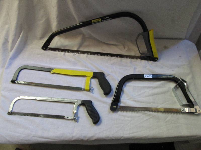 lot 23 image: lot of 4 hand saws ...