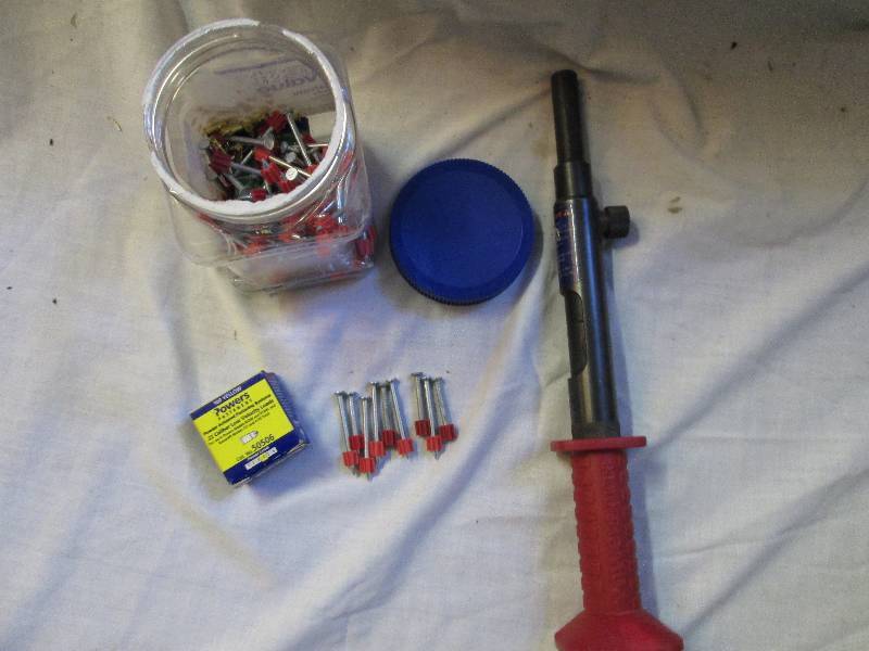 lot 26 image: powder actuated concrete nail drive...