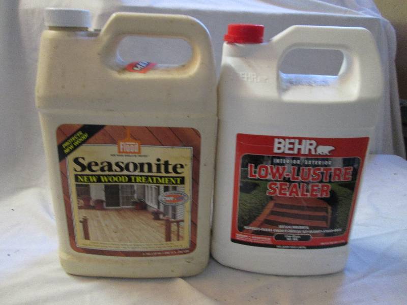 lot 29 image: appoximatly half full gallons of se...