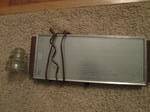 lot 151 image: vintage warming pad and glass elect...