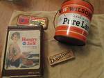 lot 168 image: Vintage food container tins...