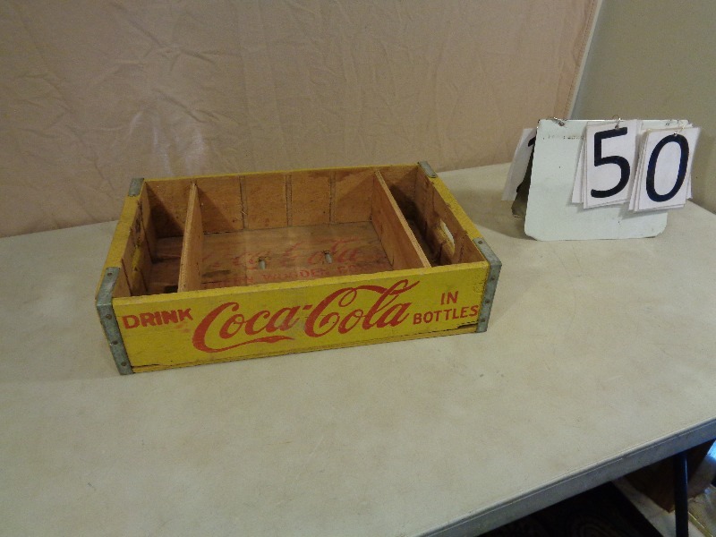 lot 50 image: Wood Coca Cola Box