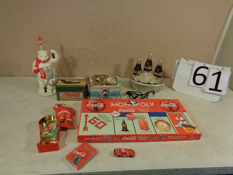 lot 61 image: Coca Cola Collectibles