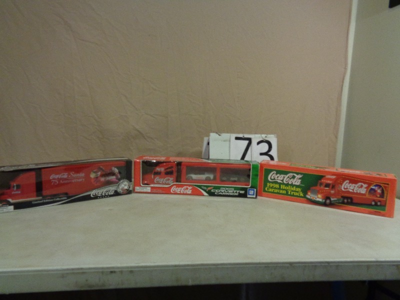 lot 73 image: Coca Cola Collector Trucks