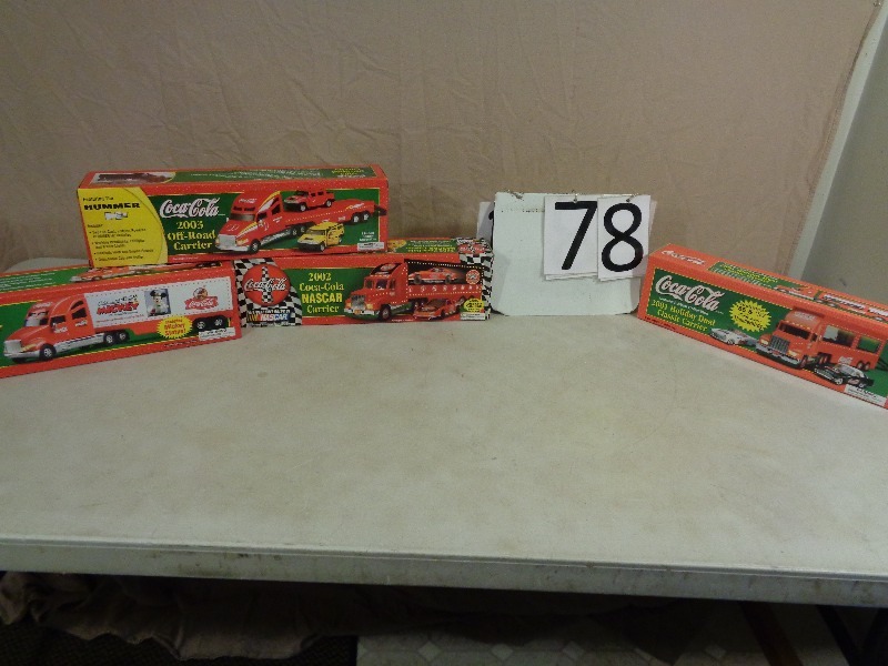 lot 78 image: Coca Cola Collector Trucks