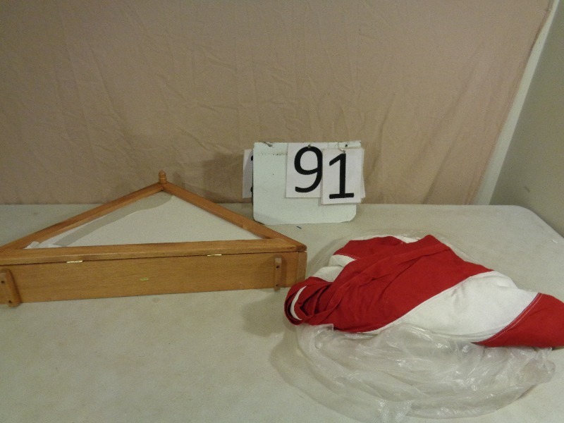 lot 91 image: Flag and Case