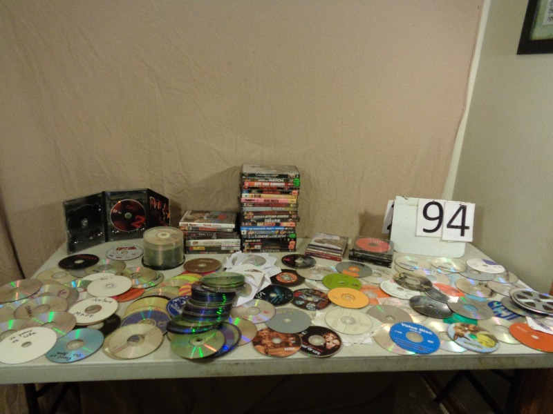 lot 94 image: Dvds and CDs