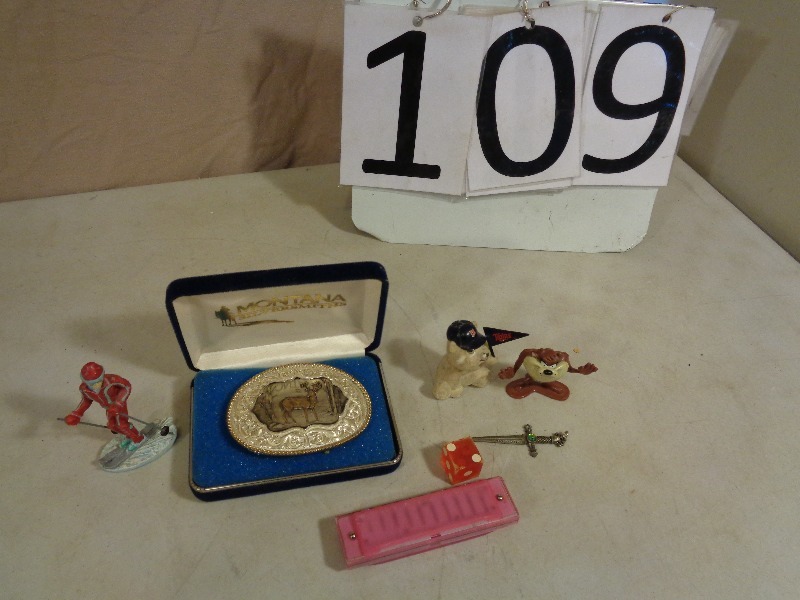 lot 109 image: Belt Buckle and More