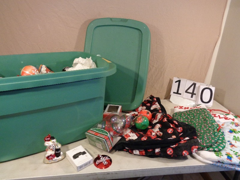 lot 140 image: Coca Cola Christmas Decor