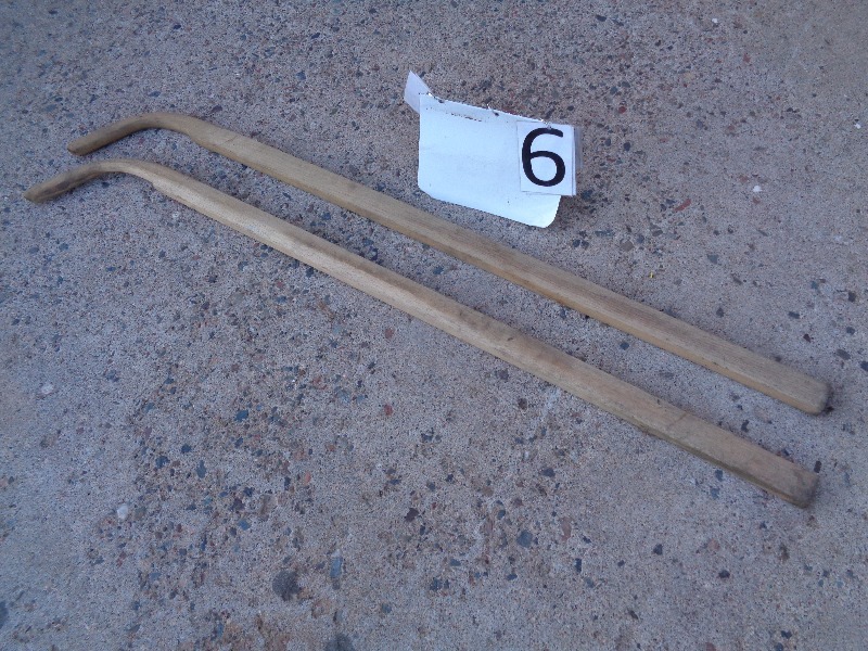 lot 6 image: Wood Plow  Planter Handles