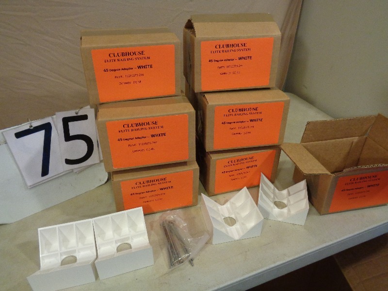 lot 75 image: PVC Railing Parts
