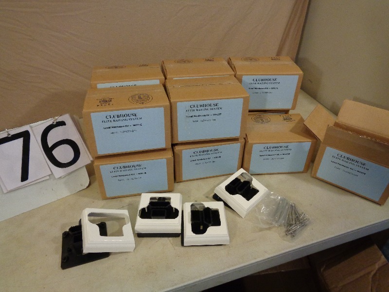 lot 76 image: PVC Railing Parts