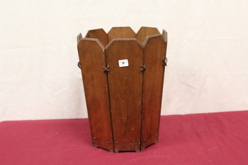 Wooden Trash Can