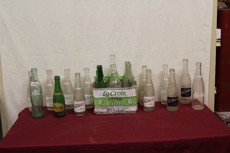 Lot of Glass Soda Bottles