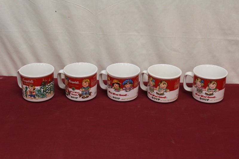 Lot of Campbells Soup Mugs