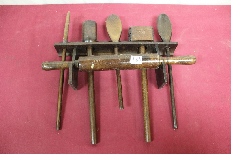 Lot of Wooden Cooking Utensils