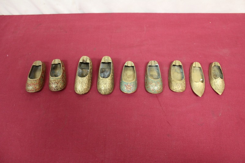 Lot of Small Brass Shoes