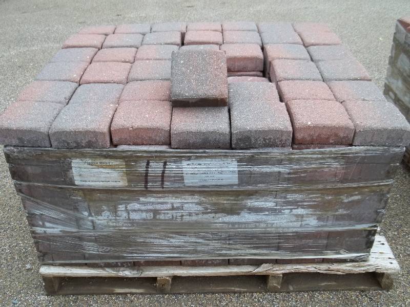 Old World Cobble Paver 6x6 RedCharcoal