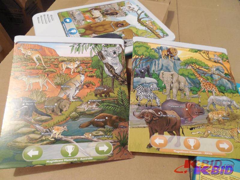 lot 12-COPY image: (5) Britannica Kids Touch Tab Magnificent Mammals Content Bundle