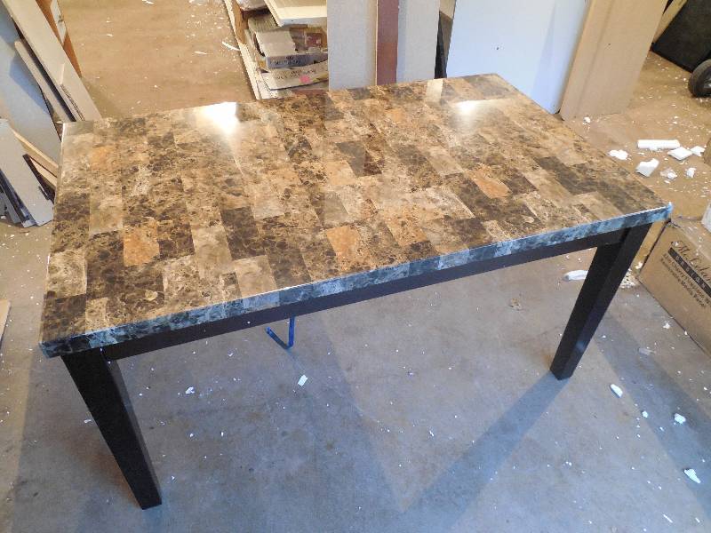 lot 14 image: Palazzo Dining Table - Marble Finish