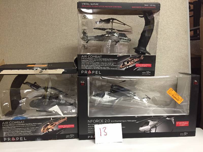 lot 13 image: Lot of 2 Propel Helicopters