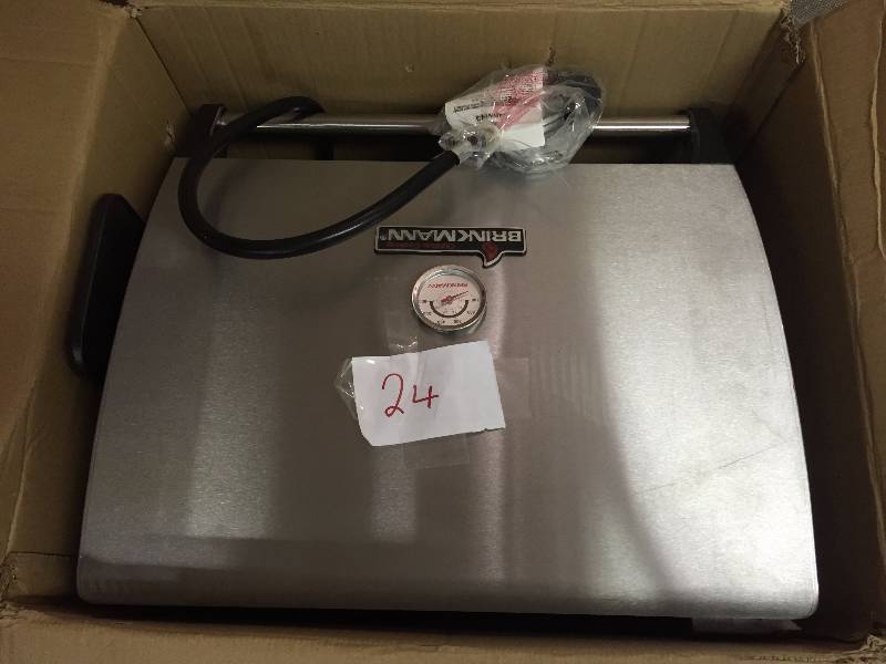 lot 24 image: 2-Burner Tabletop Propane Gas Grill  Brinkmann