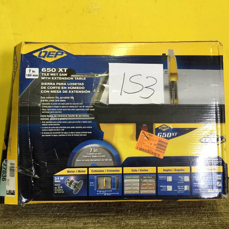 lot 153 image: QEP 650XT 7 in Tile Wet Saw