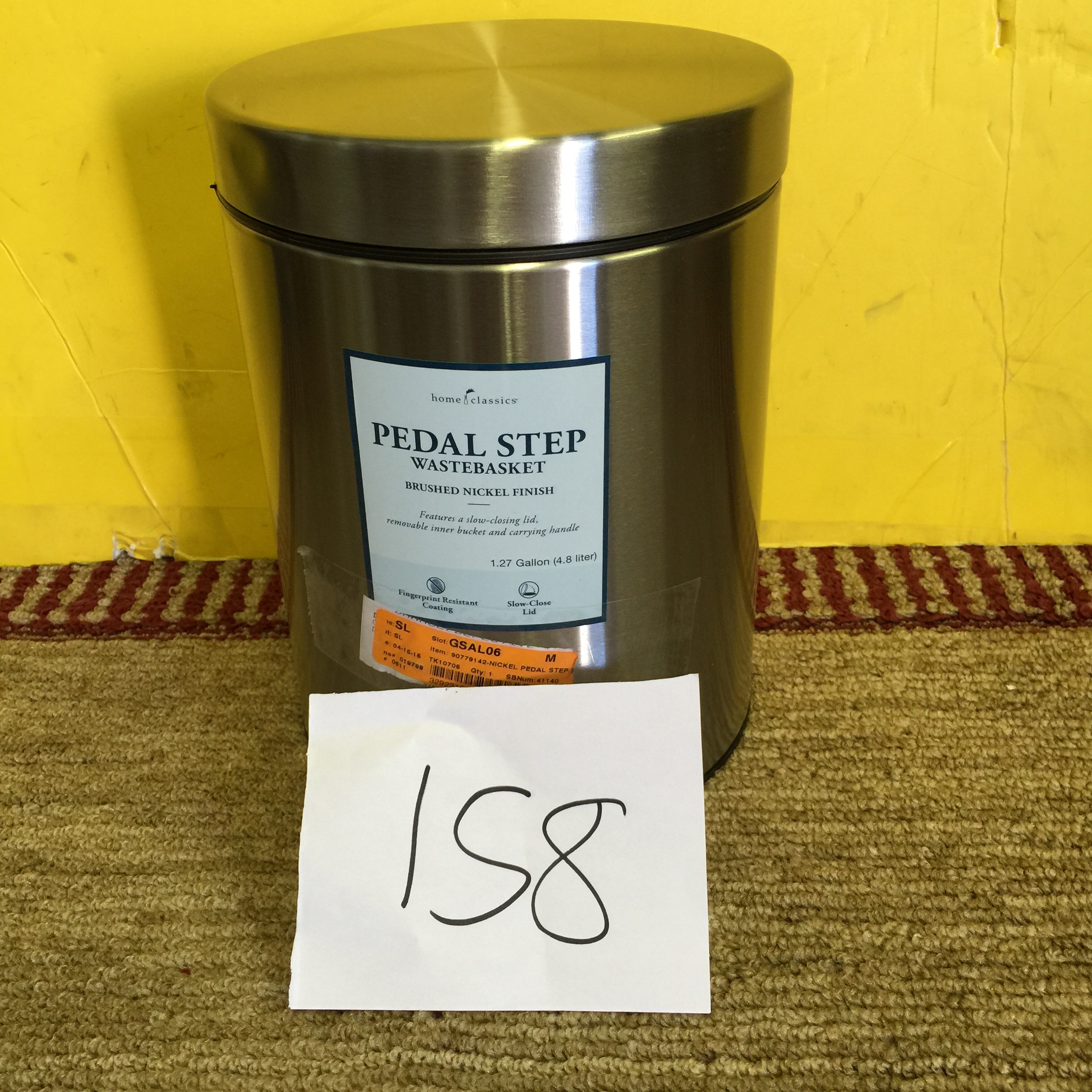 lot 158 image: Pedal Sted wastebasket