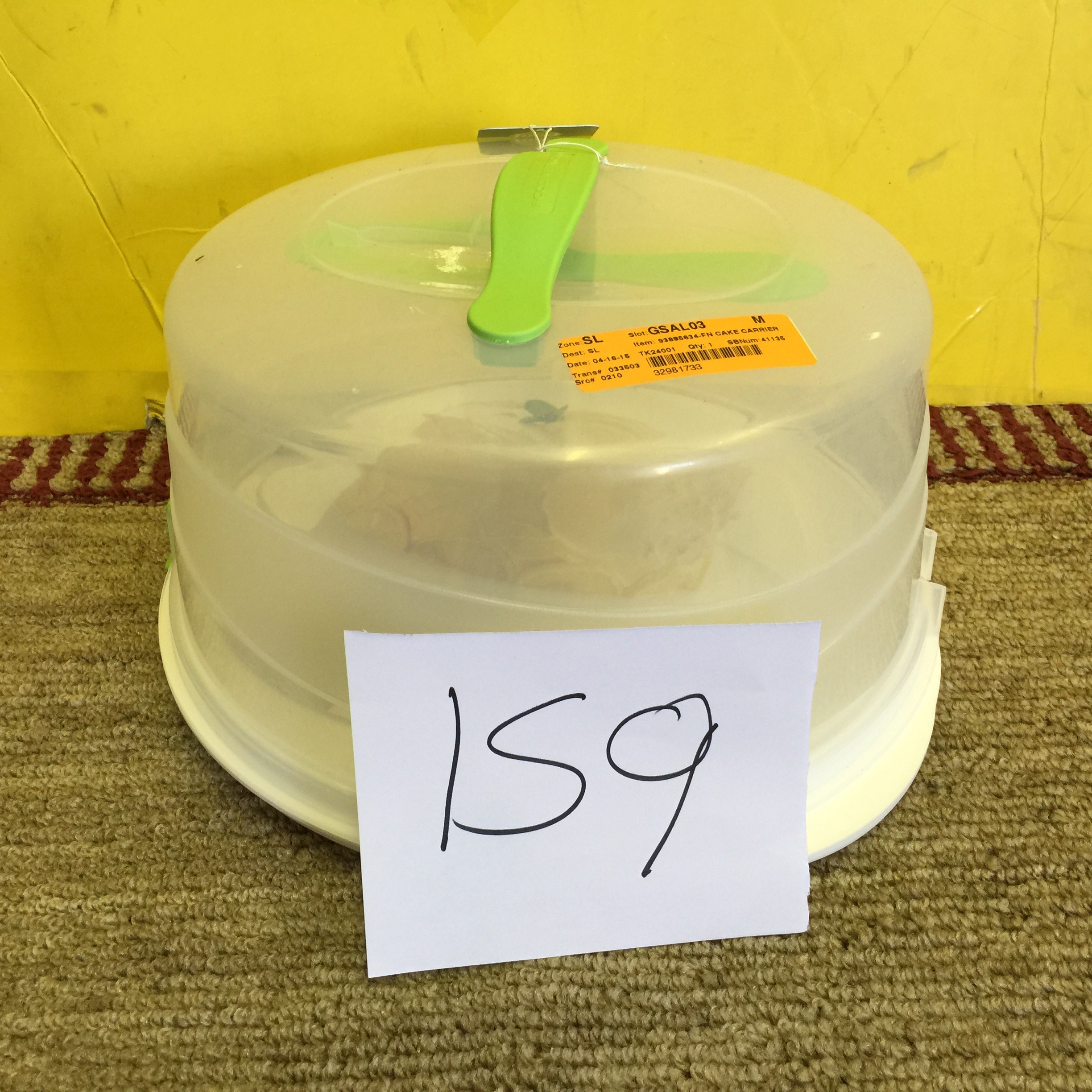 lot 159 image: Food Network Cake Carrier