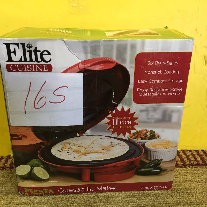 lot 165 image: Elite Cuisine Quesadilla Maker