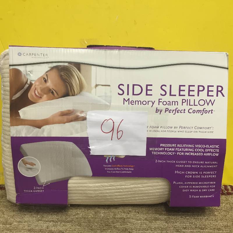 lot 96 image: Side Sleeper Memory Foam Pillow
