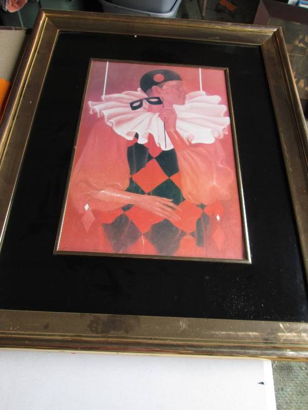 Large framed print, measures 46 x 3...