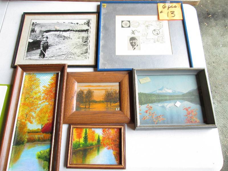 Lot of assorted framed prints and a...