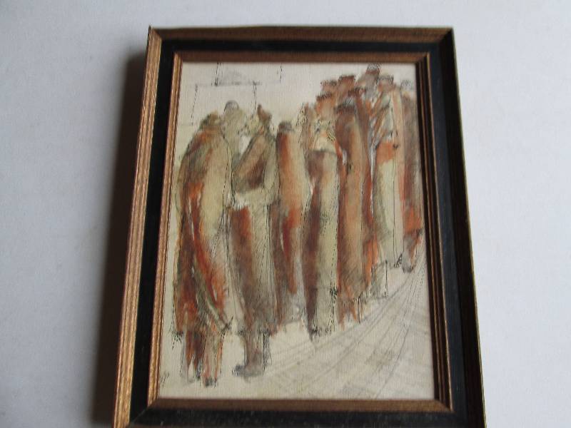 Framed art print on canvas, 15 x 19...